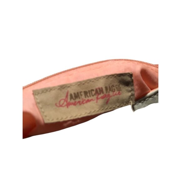 American Rag Pink Rose Vine Cream Boho Cottage Crossbody Bag Brown Braided Strap - Picture 15 of 16